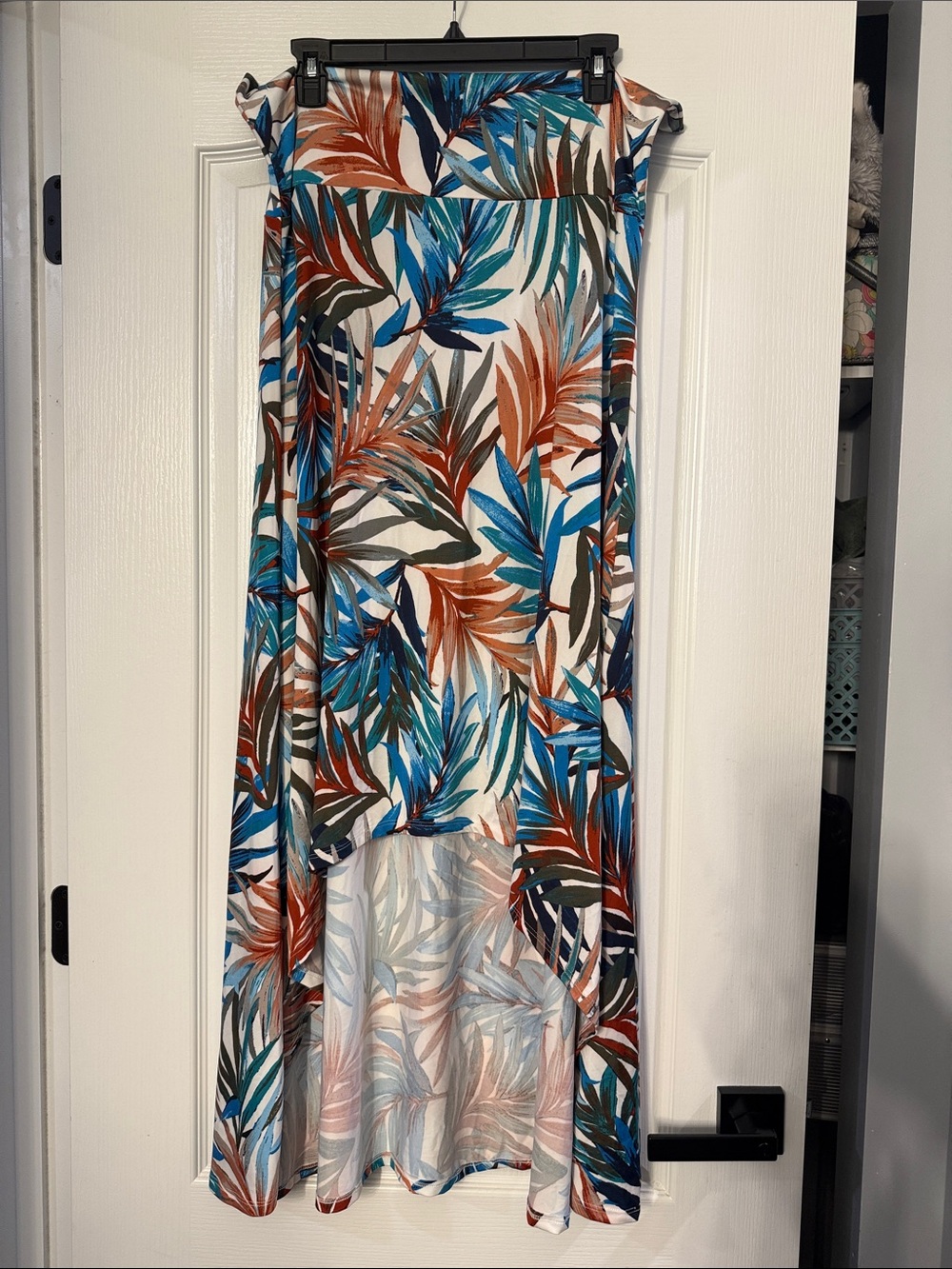 LuLaRoe Tropical Leaf High-Low Maxi Skirt XL
